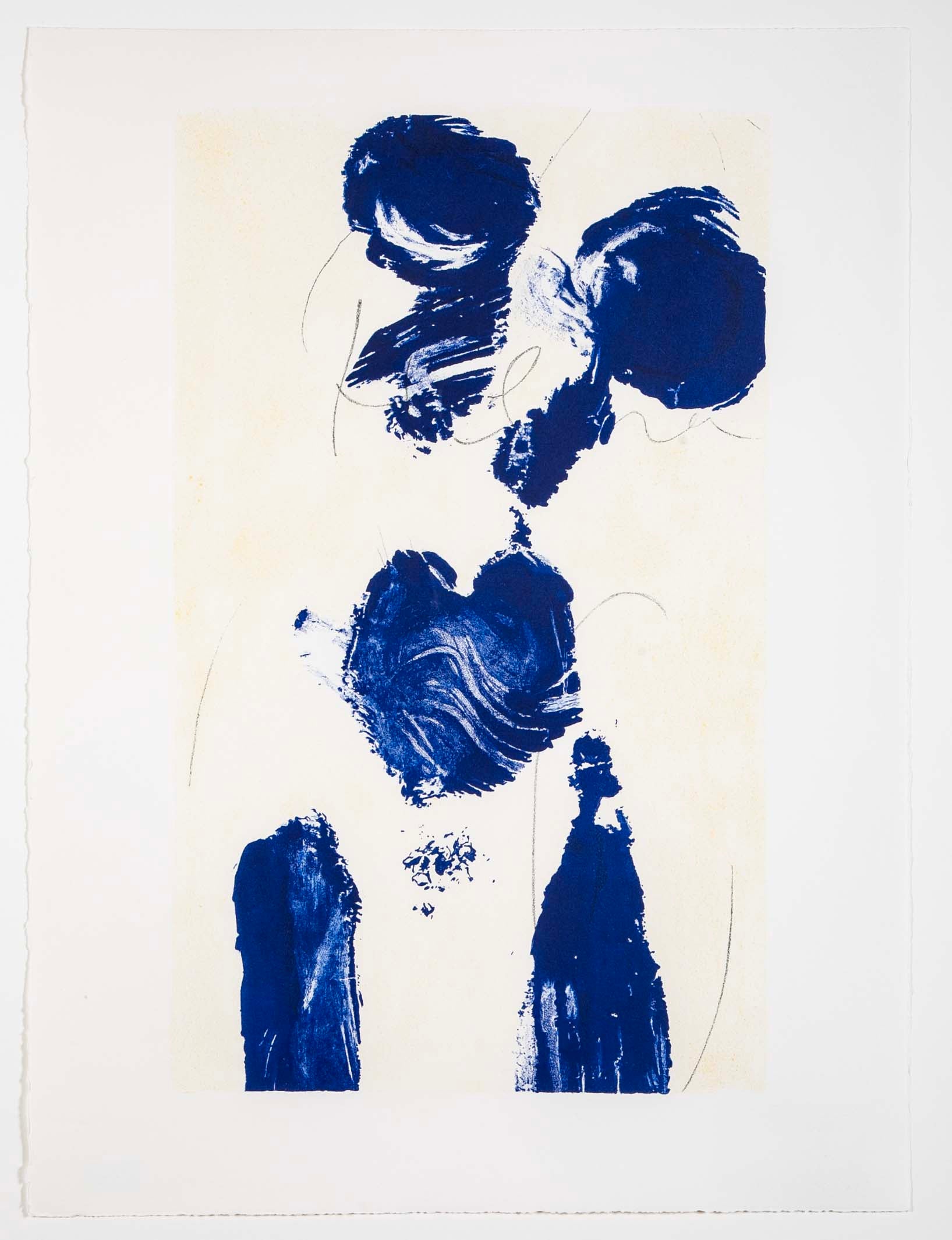 "Helena" Lithograph by French Artist Yves Klein from his "Anthropometries" Series