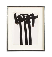 Pierre Soulages Original Lithograph Published for The Art Review "XXe Siecle" Magazine