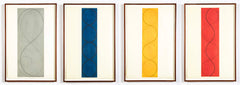 "Four Columns ( I, II, III, IV )" 4 Etchings with Aquatint by Robert Mangold