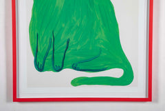 David Shrigley (b.1968) Poster of a Green Cat " This Huge Cat has Been Assigned to You....."