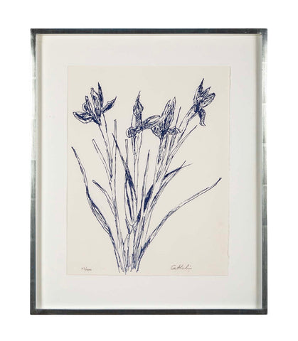 "Iris" Lithograph in Colors by Bernard Cathelin