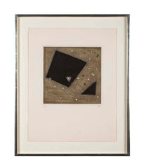 "Rupture, 1990" Etching on Woven Paper by Brazilian Arthur Luiz Piza