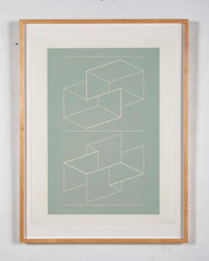 "White Embossing on Gray VI", by Josef Albers