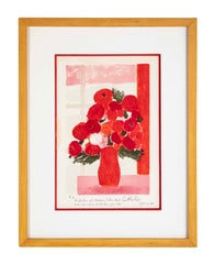 "Bouquet of Flowers" Lithograph by Bernard Cathelin