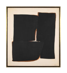 "F-M  3-67" Oil & Paper Collage on Canvas by Conrad Marca-Relli