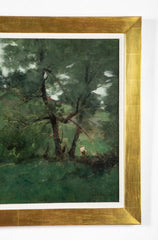 "Farm Scene" Oil on Canvas by American Artist Julian Alden Weir