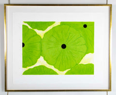 "Six Greens" Screenprint on Paper by Donald Sultan