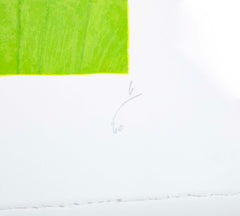 "Six Greens" Screenprint on Paper by Donald Sultan