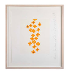 "Wallflowers" Serigraph of Flowers by Donald Sultan