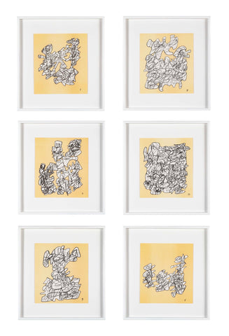 6 Lithographs by Jean Dubuffet from "Conjectures 1983"   -  Priced Individually