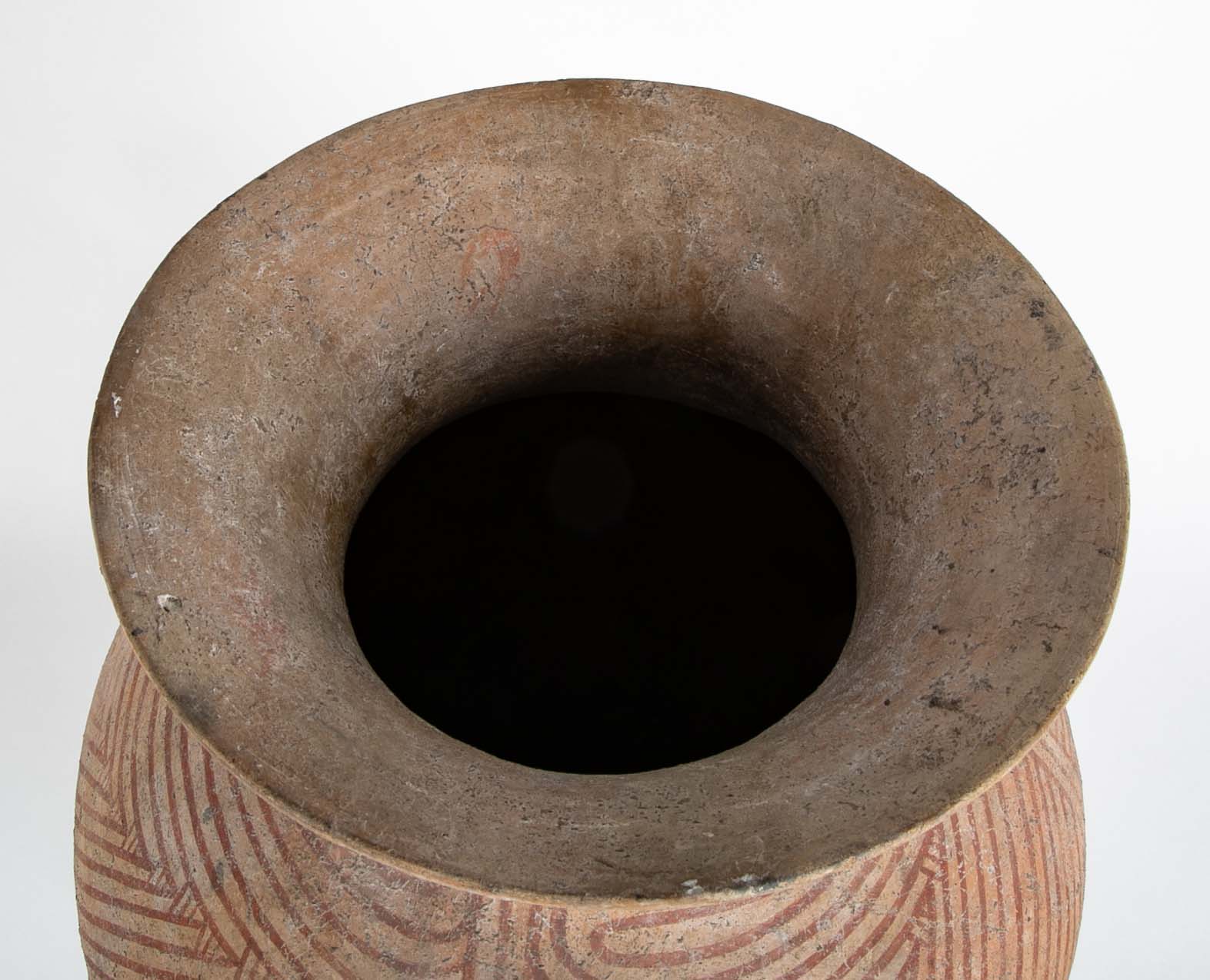 Thai "Ban Chiang" Pottery Vessel On Stand