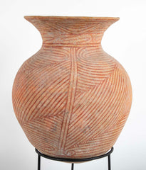 Thai "Ban Chiang" Pottery Vessel On Stand