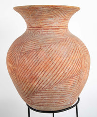 Thai "Ban Chiang" Pottery Vessel On Stand