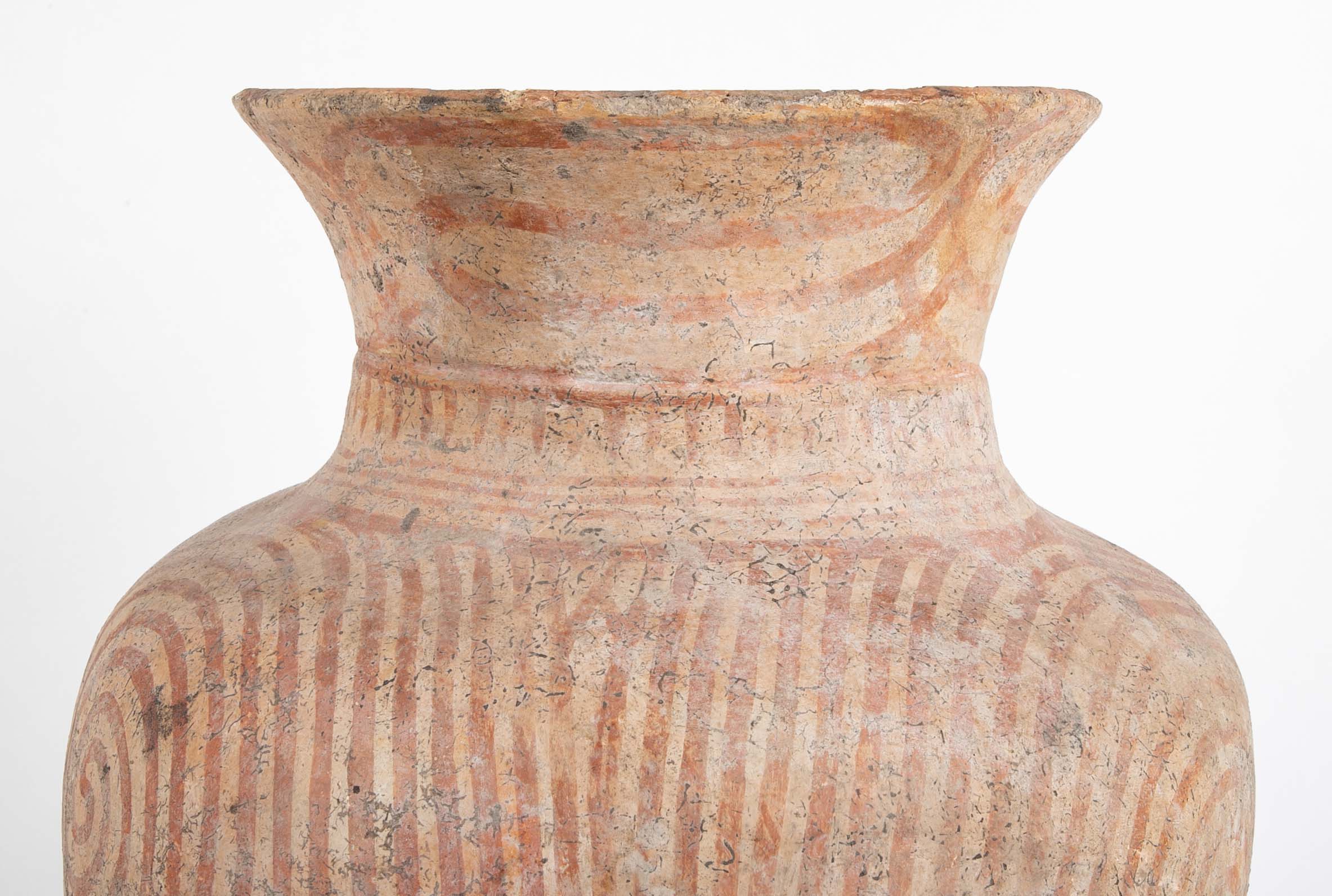 Thai "Ban Chiang" Pottery Vessel on Stand