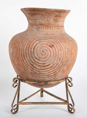 Thai "Ban Chiang" Pottery Vessel on Stand