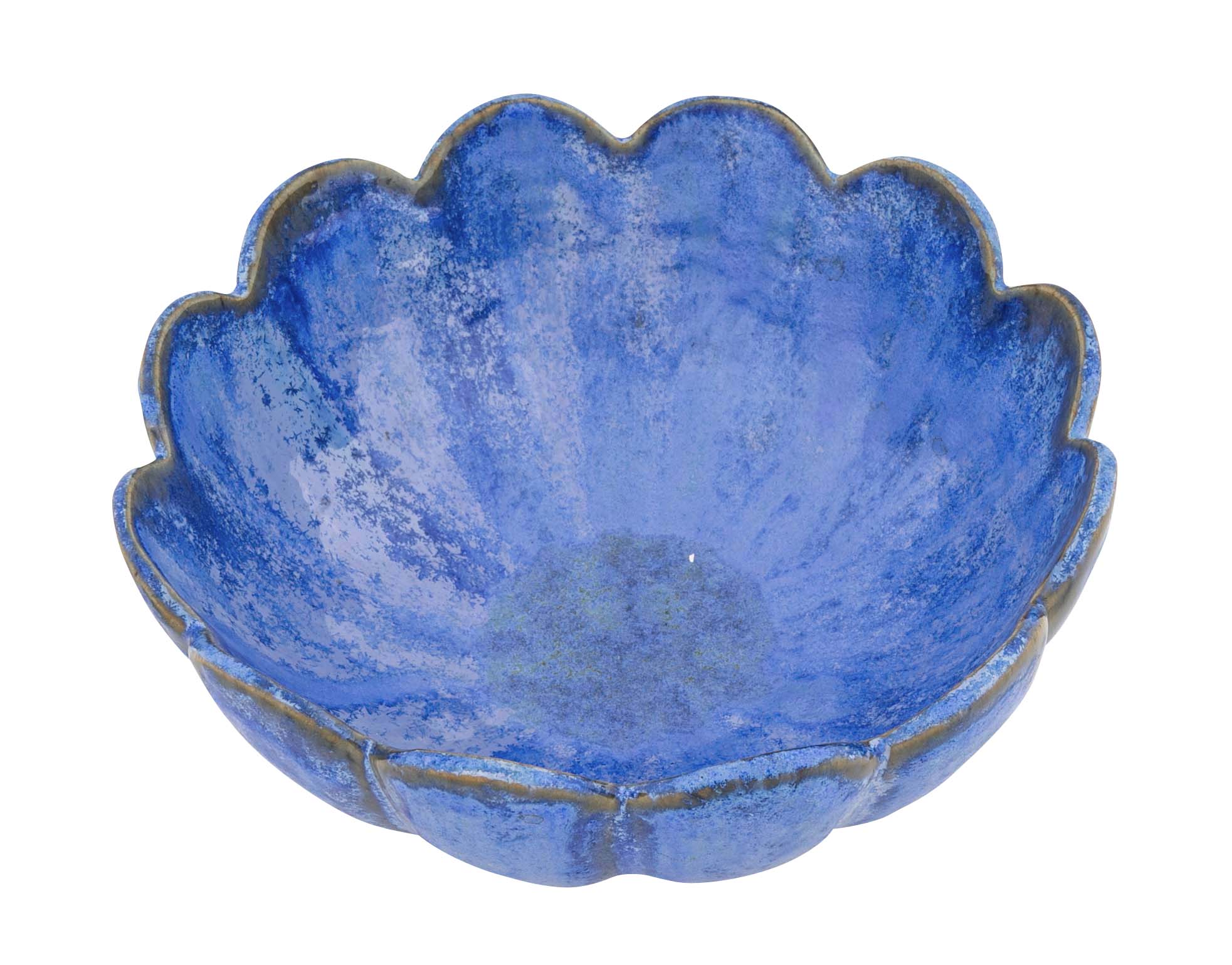 2 Handled Fulper Pottery Vase With Crystalline Blue Glaze