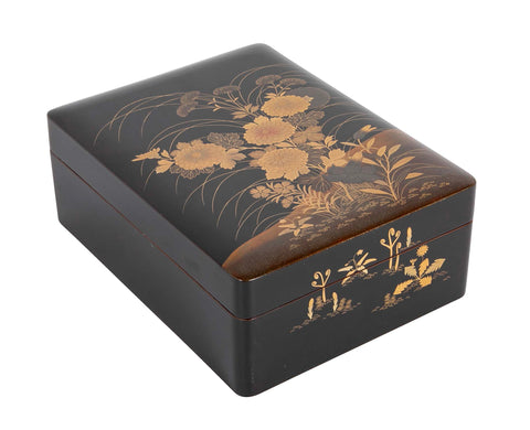 Black Lacquer Suzuribako Box From Zohiko Lacquerware Shop Kyoto, Japan