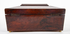 A Regency Sarcophagus Mahogany & Mother-of-Pearl Inlaid Box