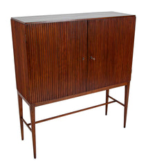 Frode Holm for Illums Bolighus Two-Door Teak Cabinet on Tapered Legs