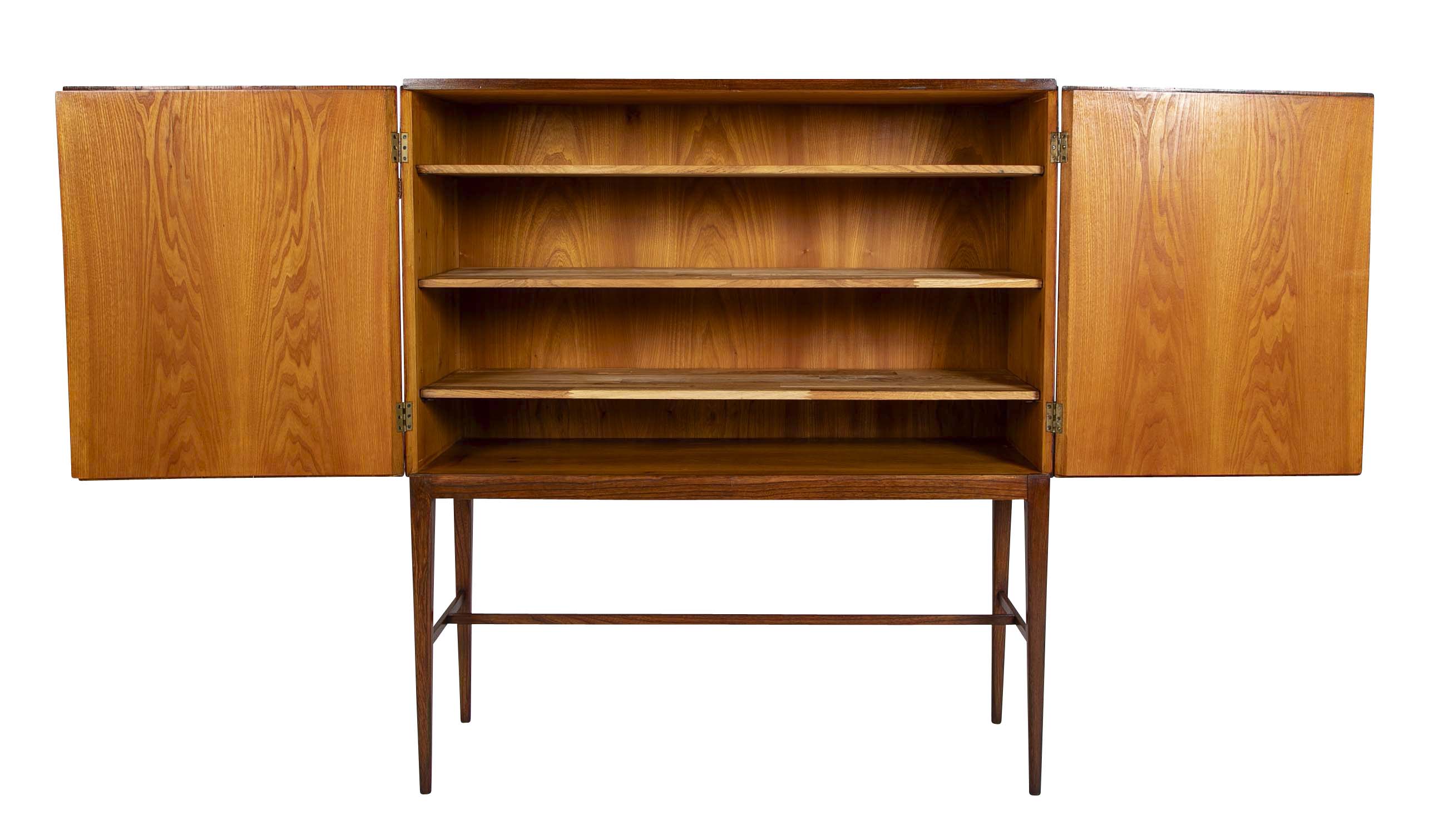 Frode Holm for Illums Bolighus Two-Door Teak Cabinet on Tapered Legs