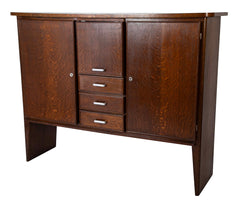 An Oak and Aluminum Cabinet by Rene Gabriel