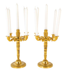 Early 19th Century French D'ore Four Arm Candelabra