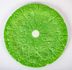 Set of 2 Lettuce Ware Plate with Clear Center