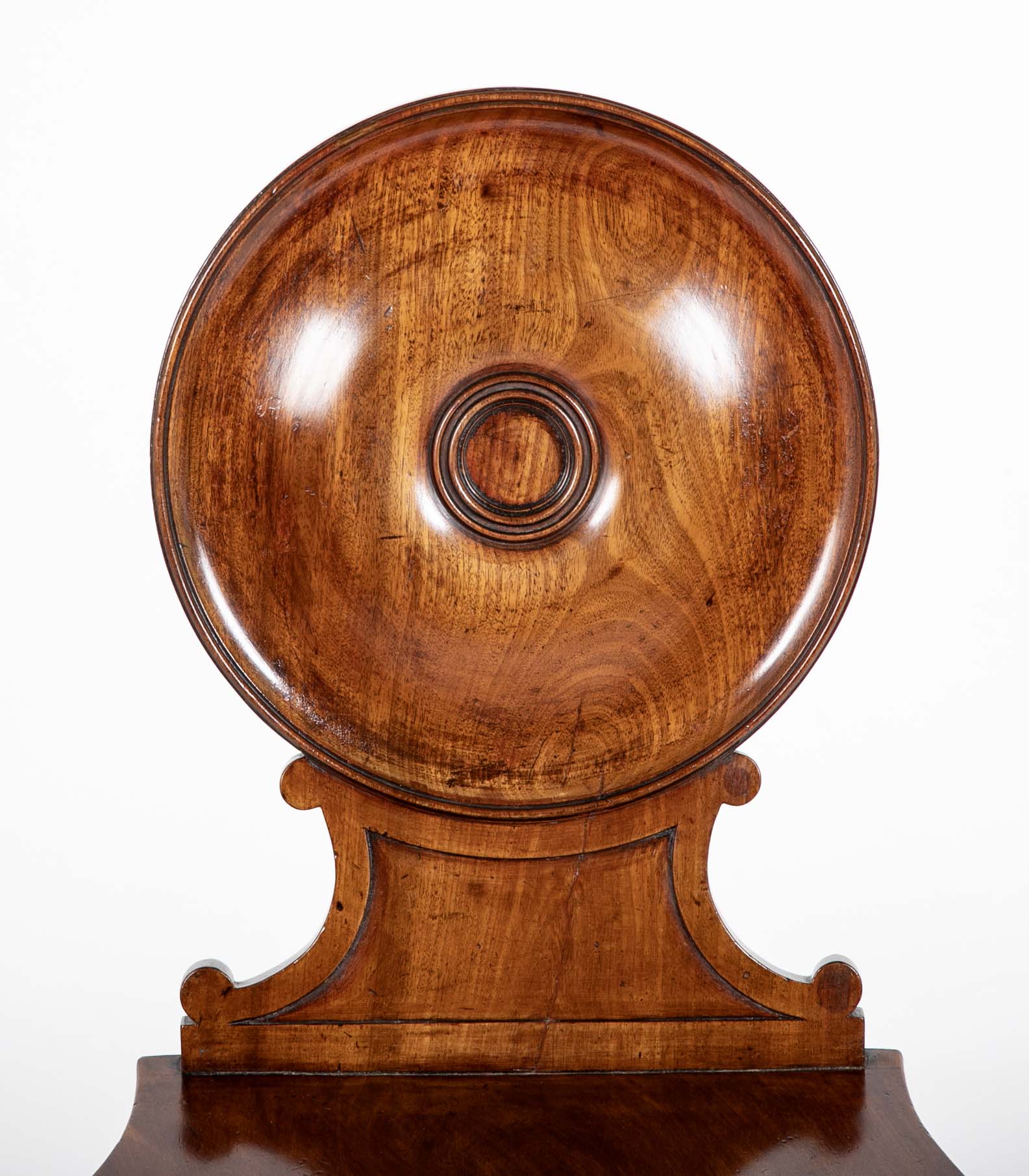 Early 19th Century English Mahogany Hall Chair