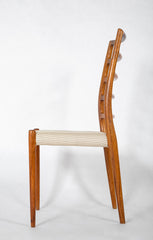 Niels Moller Rosewood Ladder Back Side Chair