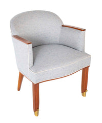 French Mahogany Arm Chair by Jean Pascaud