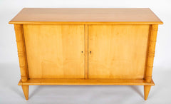 Sycamore Two Door Cabinet on Toupee Feet by Leon & Maurice Jallot