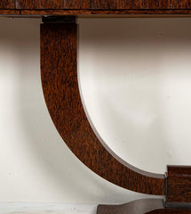 Specially Commissioned Dual Purpose Pair of Palmwood Console Tables and/or Palmwood Serving Table, after E.J. Ruhlmann, Art Deco Style