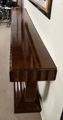 Specially Commissioned Dual Purpose Pair of Palmwood Console Tables and/or Palmwood Serving Table, after E.J. Ruhlmann, Art Deco Style
