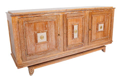 A Cerused Oak Credenza in the Manner of Andre Arbus