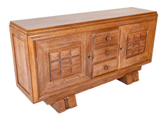 Cerused Oak Credenza Attributed to Charles Dudouyt