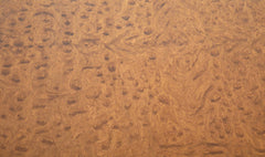 A Faux Bamboo Dining Table in Burled Elm and Maple