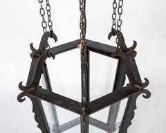 An Iron Lantern Attributed to Bruno Paul