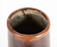 Japanese Patinated Bronze Lidded Jar with Loop Handles