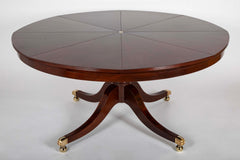 Mahogany Jupe Style Circular Extension Table