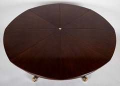 Mahogany Jupe Style Circular Extension Table
