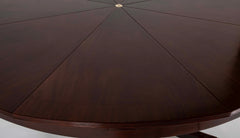 Mahogany Jupe Style Circular Extension Table