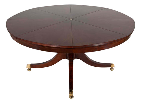Mahogany Jupe Style Circular Extension Table