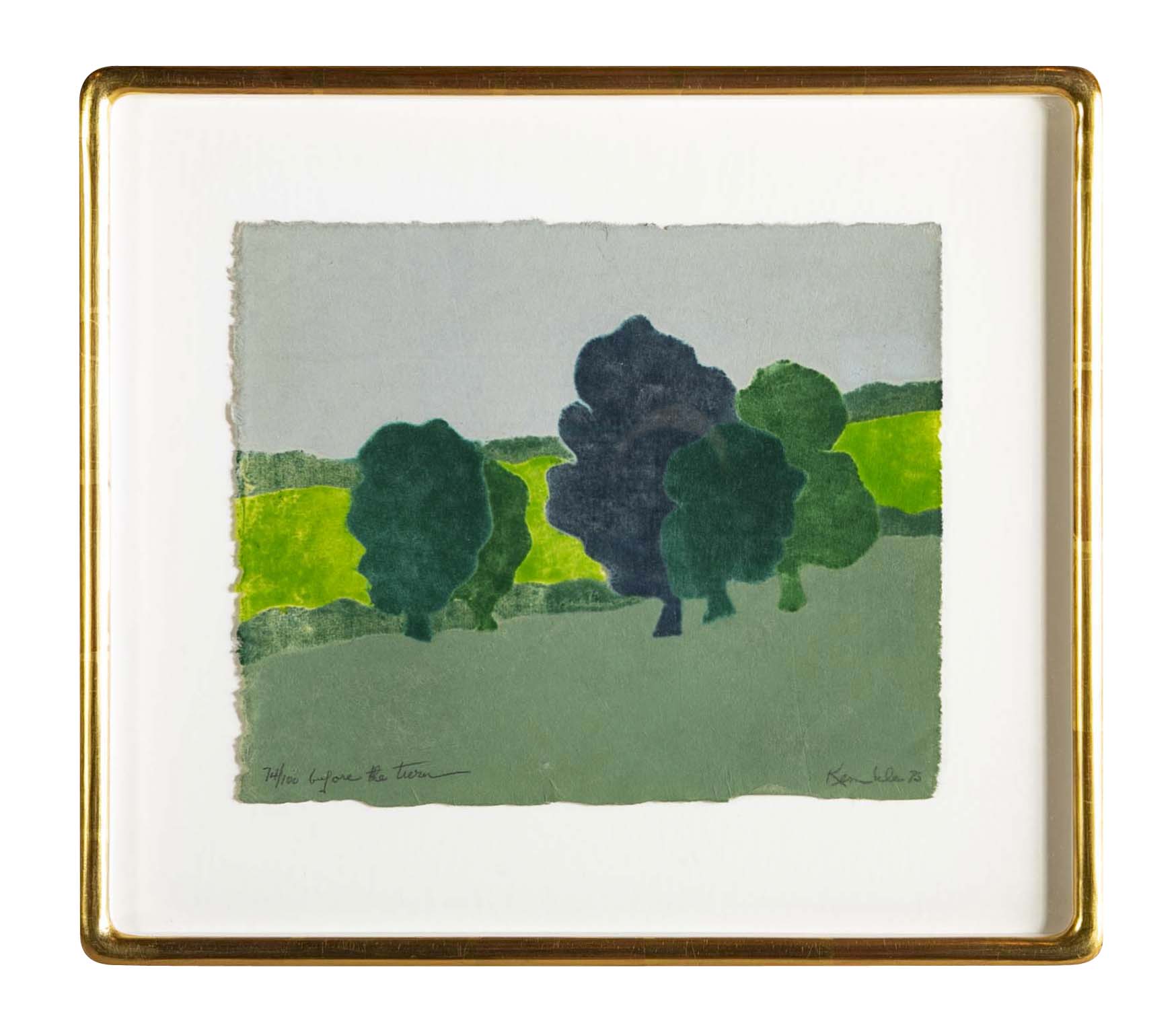 Richard Kemble (1932-2007) “Before the Turn” Print.