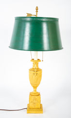 A Charles X Ormolu Double Handled Vase now a Lamp