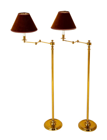 4 French Gilt Brass Lamps by Maison Meilleur -  Priced Individually