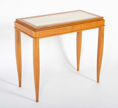 Maison Dominique Leather Top Folding Games Table