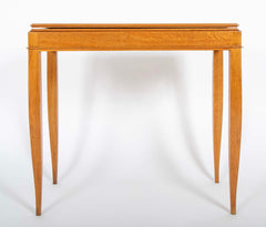 Maison Dominique Leather Top Folding Games Table