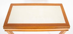 Maison Dominique Leather Top Folding Games Table
