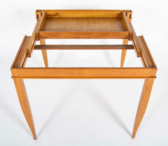 Maison Dominique Leather Top Folding Games Table