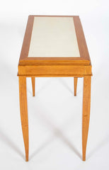 Maison Dominique Leather Top Folding Games Table